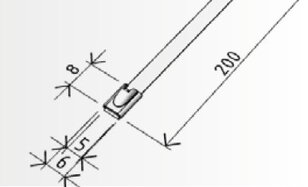 Pásek kovový se zámkem PKZ-FI 200 ''A2'' ARKYS ARK-239581