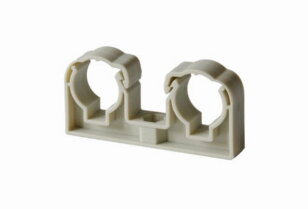 Příchytka dvojitá se třmenem 2x20mm šedá UNI, závit M6 KOŇAŘÍK 13401420