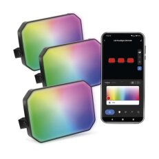 GoSmart venkovní LED reflektor startovací sada 3 díly 14W RGBIC stmívatelné,WiFi