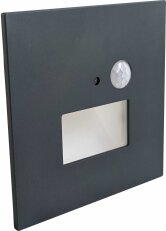 Nástěnné vestavné LED svítidlo JACK PIR linkable Blue grey 1,5W CCT 75/120lm