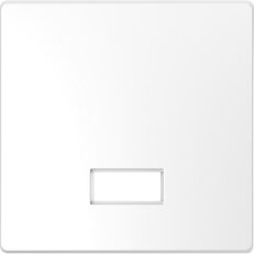 Klapka, Merten System D, s okénkem, lotus white, lesklý plast MEG3350-6035