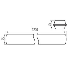 Prachotěsné LED svítidlo MAH PRO EM 38W 12R-NW, KANLUX 38147