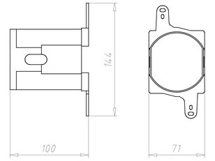 Upevńovací adaptér pro izolační kracici 75x81x100mm, do zateplení KAISER 1159-91