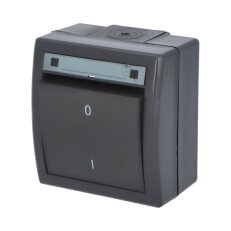 ATLAS 2K IP55 Spínač dvoupólový č.2, antracitový FAMATEL 19085-09