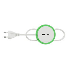 Unica System+ Stolní box XS s USB A/C 3.1A zápustný Bílá SCHNEIDER INS44008