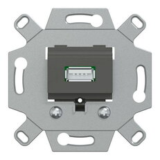 Mechanizmus USB nabíječky, Merten, jednonásobný, šedá SCHNEIDER MEG4581-0000
