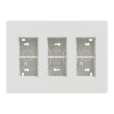 Centrální jednotka NOVÁ UNICA SYSTEM+ 3x4 moduly vertikální povrchová, Bílá