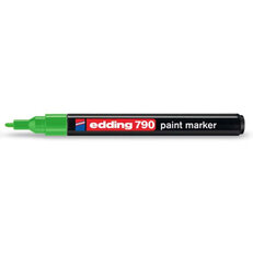 Permanentní pero, lakový popisovač s kulatým hrotem 2-4mm EDDING 790 zelená