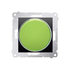Signalizační a orientační osvětlení s LED, světlo zelené., 230V, antracit mat