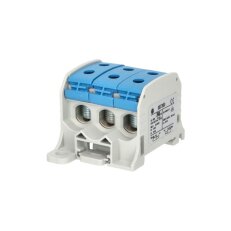 Svorka univerzální RKA 50 1/6 N 150A 1P (6x vstup) AL/CU modrá DIN/panel 1006025