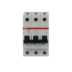 S203M-D16 3 fázový jistič 16 A char. D 10kA ABB 2CDS273001R0161