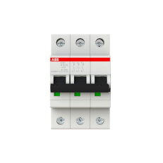 S203-K63 3 fázový jistič 63 A char. K 6kA ABB 2CDS253001R0607