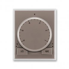 Termostat otočný univerzální 3292E-A10101 26 lungo/mléčná bílá Time ABB