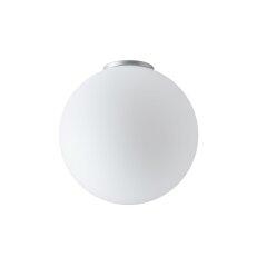 Přisazené svítidlo se skleněným stínidlem OSMONT STYX 4 13W IP65II E27 stříbro