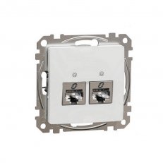 Sedna D/E Datová zásuvka 2xRJ45 kat. 6 STP, Bílá SCHNEIDER SDD111462S