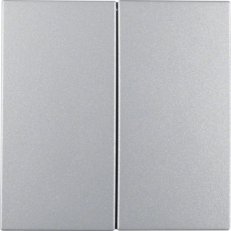 Tlačítko, 2-násobné, S.1/B.x, alu, mat BERKER 85142183