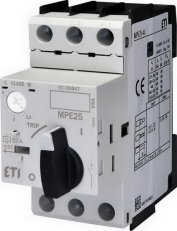 Motorový spouštěč MPE25-4,0 3p 100kA (230V) 2,5-4,0A Irm=48A ETI 004648008