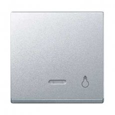 Merten Kryt spínače s průzorem 'světlo' System M Aluminium SCHNEIDER MTN430960