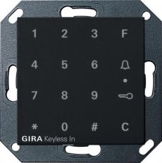 Keyless In kódovací klávesnice System 55 černá mat GIRA 2605005