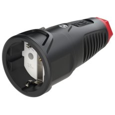 spojka GUMI 16A/230V, IP 20, červená matice, německý standard PCE PC-2510-sr