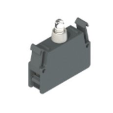 LED signálka, bílá, 12-30 V AC/DC, blikající, horní upevnění PIZZATO E2LP1L2V1