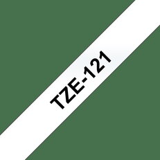 Páska BROTHER TZe-121, průsvitná/černá (9mm, laminované)