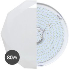 LED svítidlo nástěnné 80cm, 80W, dálk.ovl.,7300lm, bílé ECOLITE WZSD-80/80W/LED
