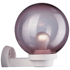 Nástěnné svítidlo Globes 200 nástěnník bílá s kouřovým difuzorem 60W IP43 E27