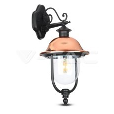 Garden Wall Lamp 1 x E27 Black Facing Do