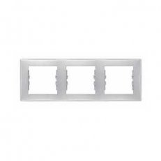 Sedna Rámeček trojnásobný, Aluminium SCHNEIDER SDN5800560