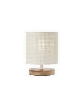Stolní lampa SELLA VE 1X28W E14 WOOD REDO 01-2127