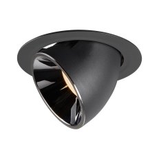 NUMINOS GIMBLE XL, zápustné stropní svítidlo černé/chrom 2700 K 20° SLV 1006031