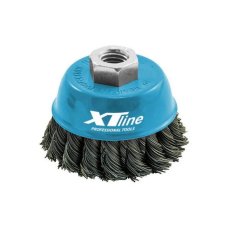 Cup brush  twisted wire, 80 mm double XTLINE XT22005/2