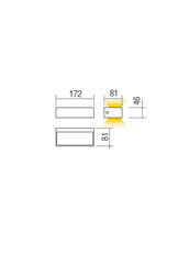 Nástěnné svítidlo LAMPRIS AP LED SMD 9W IP65 DG 3000K REDO 90153