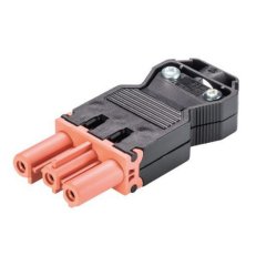 zásuvka na kabel, 3-pól, šroubové svorky, gesis, červená WIELAND 92.931.3653.0