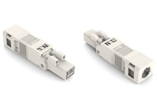 Zástrčka S pouzdrem s odlehčením tahu 2pól. bílá WAGO 890-132