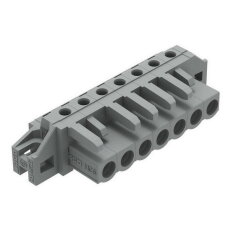 Pružinová svorkovnice THT úhlová 5 mm šedá 7pól. WAGO 232-237/031-000