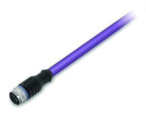 Kabel PROFIBUS Zásuvka M12B  přímá 5pól. Fialová WAGO 756-1101/060-100