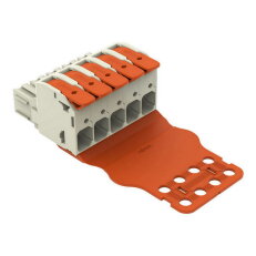 Pružinová svorka Páčka CAGE CLAMP sv.šedá 16mm2 5pól. WAGO 832-1105/345-000