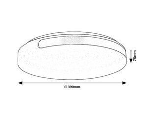 DANUTA2 LED 24W IP20 chromová 4000K 1700lm RABALUX 71085