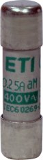 Válcová pojistka CH10 aM 0,25A/500V ETI 002652008