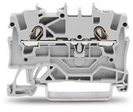 2vodičová průchozí svorka, 1,5mm2, Vhodná pro aplikace Ex e II, šedá 2001-1201