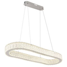 Závěsné svítidlo GLOBO MUCKY chrom/křišťál LED 58W 230V, 497-3566lm 2700-6000K