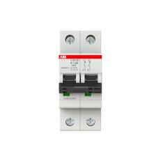 ABB S202MT-K1,6, dvoufázový jistič,  1,6A, K, 10kA, určeno pro drážní aplikace