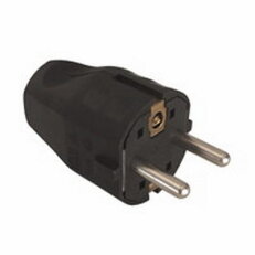 Bachman 910.100 Montážní vidlice 16A/250V, pro H05VV-F3G0,75/1/1,5mm2, černá