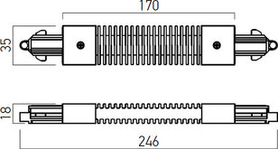 MINITRACK 1c FLEXIBLE CONNECTION ELEMENT