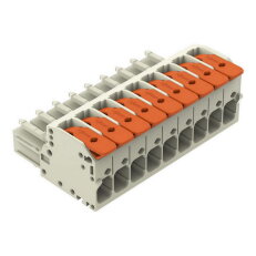 1vodičová pružinová svorkovnice, Páčka, Push-in CAGE CLAMP, Černá