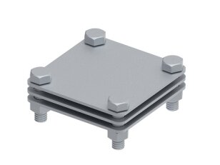 Svorka L- 75 na pásku s mezidestičkou, páska 50mm, materiál StZn GROMTOR 116312
