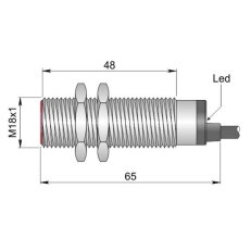 Indukční senzor d18 mm - Atex prach AECO SI18-B5 NO AD3