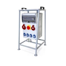 Zásuvková skříň FAMATEL vf86211 IP54 jištěná s chráničem 63/4/003-A na stojanu